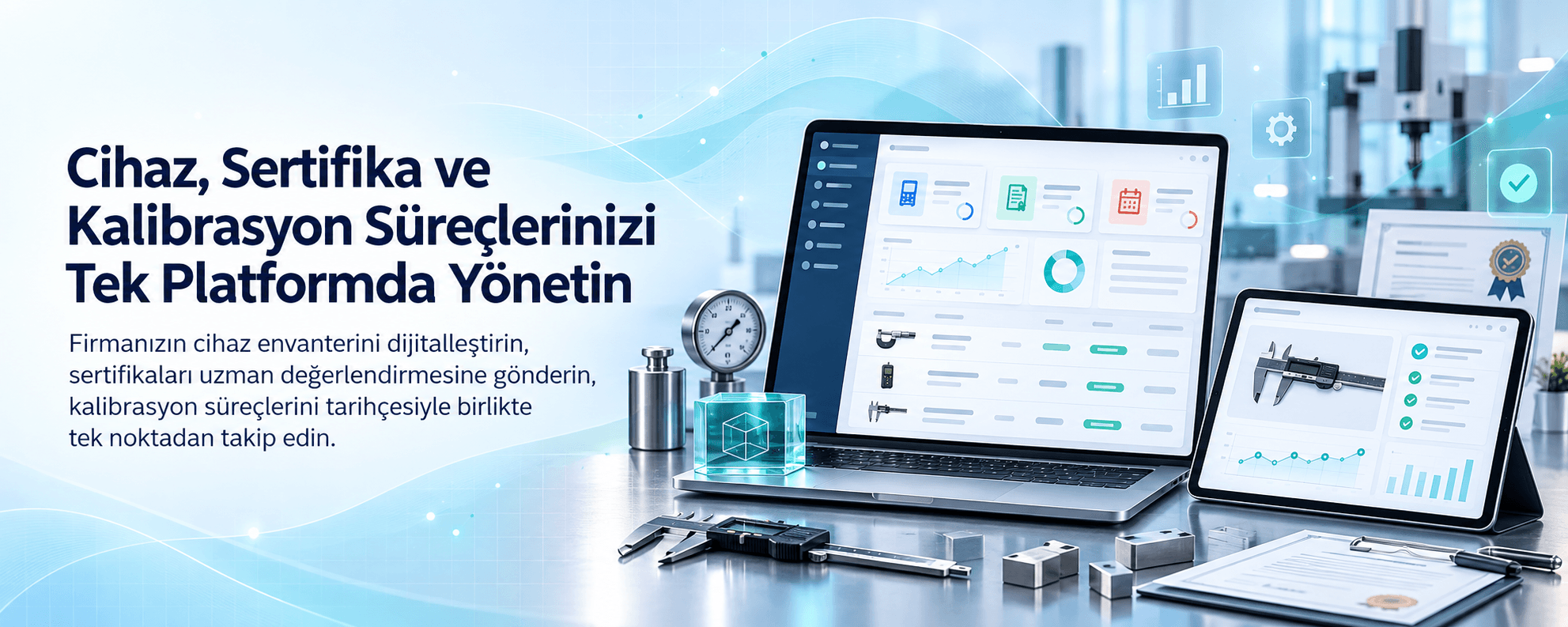 Cihaz, Sertifika ve Kalibrasyon Süreçlerinizi Tek Platformda Yönetin